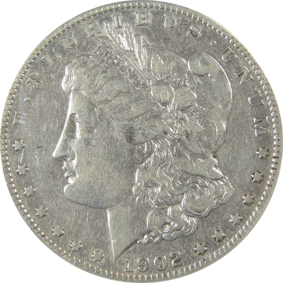 1902 S Morgan Dollar VF 30 Details ANACS Silver $1 Coin SKU:I21687 - Image 3 of 4
