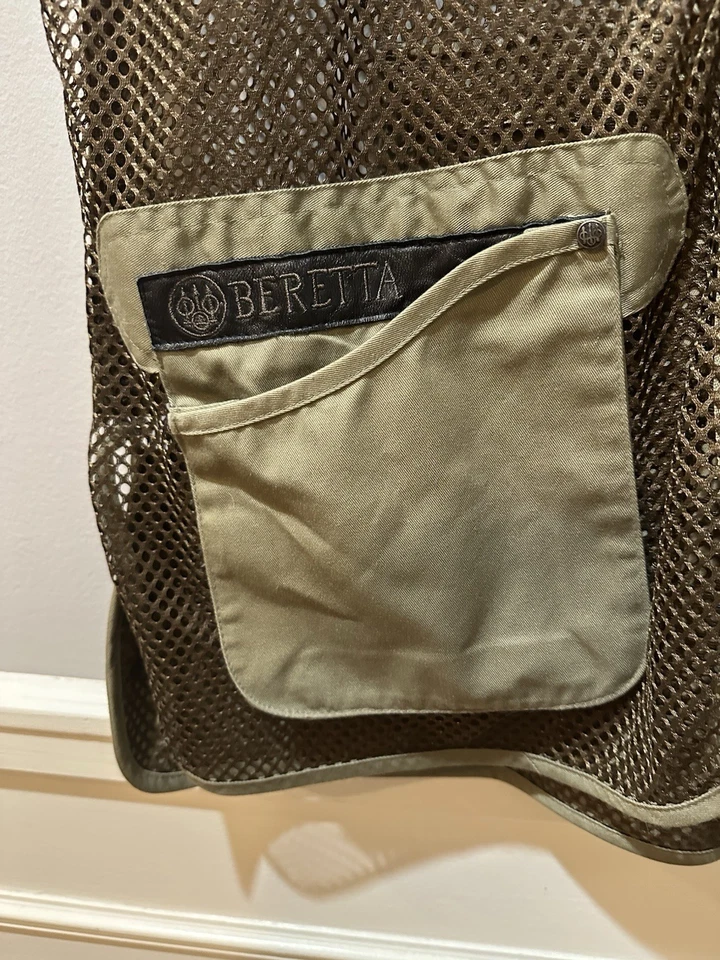 NEW NWT BERETTA Ambidextrous Vest Tan & Brown Size XL HUNTING SHOOTING - Image 2 of 4
