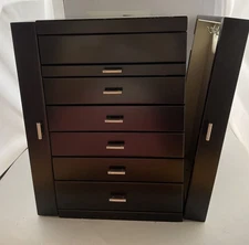 MELE & CO Geneva Upright Wooden Jewelry Box With Defect