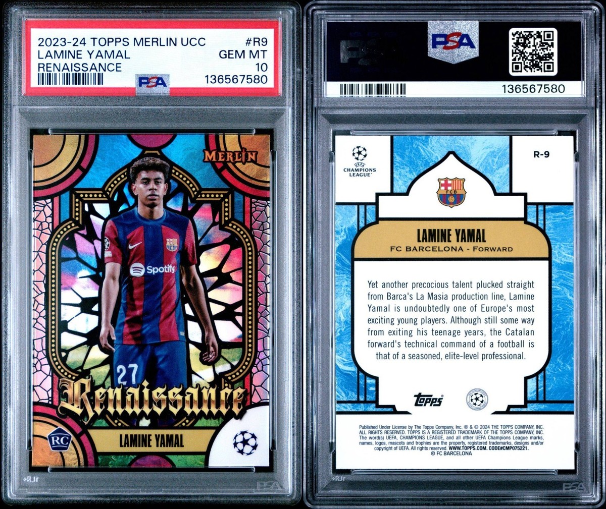 2023-24 Topps Merlin Uefa Club Competitions - Renaissance Lamine