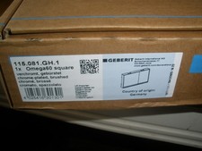 Geberit Omega60 Dual Flush Plate 115.081.gh.1 Chrome( brand New.)
