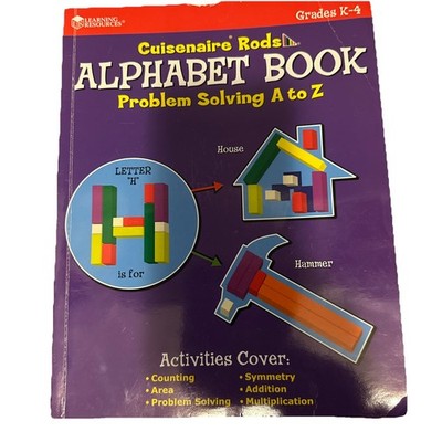 Learning Resources Cuisenaire Rods Alphabet Book K-4 Problem Solving A-Z