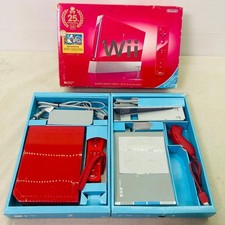Nintendo Wii Super Mario Bros 25th Anniversary Limited Edition Red Console Used