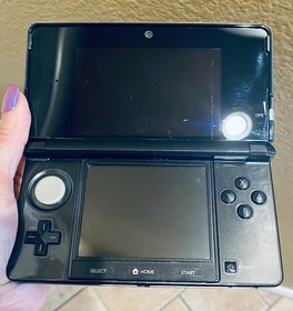 Nintendo 3DS Cosmo Black Handheld Console Tested US Model