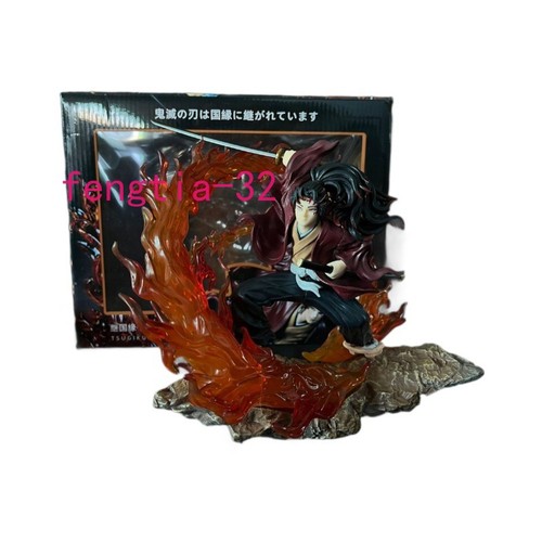 Figura Demon Slayer Tsugikuni Yoriichi VS Kokushibo Battle Ver con LED Base Regalos - Imagen 14 de 17