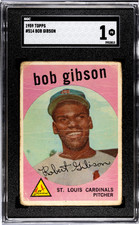 1959 Topps #514 Bob Gibson SGC 1