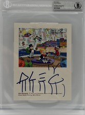 Alec Monopoly Signed Encapsulated Art Gallery Invitation BAS Autograph Grade 10