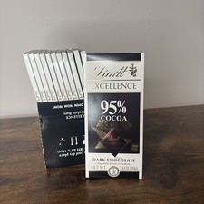 Lindt Excellence Dark Chocolate Bar with 95 Cocoa Pack of 12 2.8oz