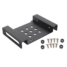 Sturdy Drive Bay 2.5 or 3.5 to 5.25"SSD HDD Hard Drive Mount Bracket Adapter