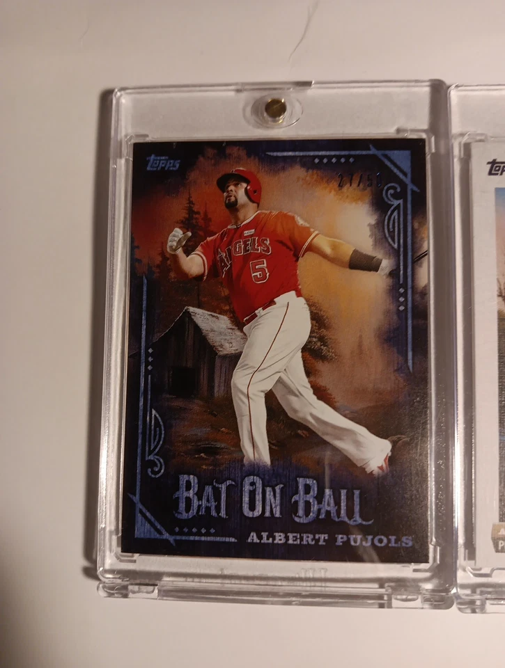 Bob Ross Joy Of Baseball Set Of 2 Albert Pujols Numbered Inserts! - Image 2 of 4