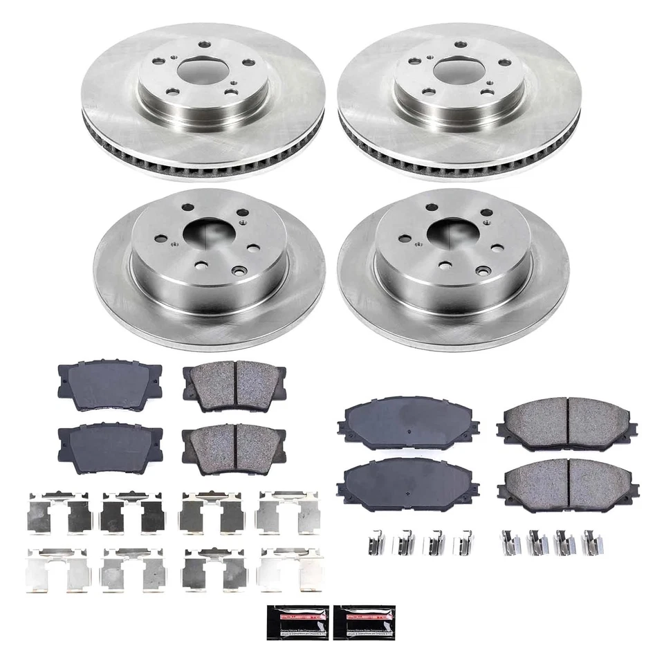PowerStop KOE4101 Brake Kit For Toyota RAV4 2006-2018 Front Rear Foto 2 de 4