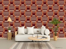 3D Ancient Greek Pottery Self-adhesive Removeable Wallpaper Wall Mural 401