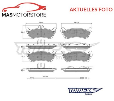 SATZ BREMSBELÄGE BREMSKLÖTZE TOMEX BRAKES TX 12-85 P FÜR MERCEDES-BENZ