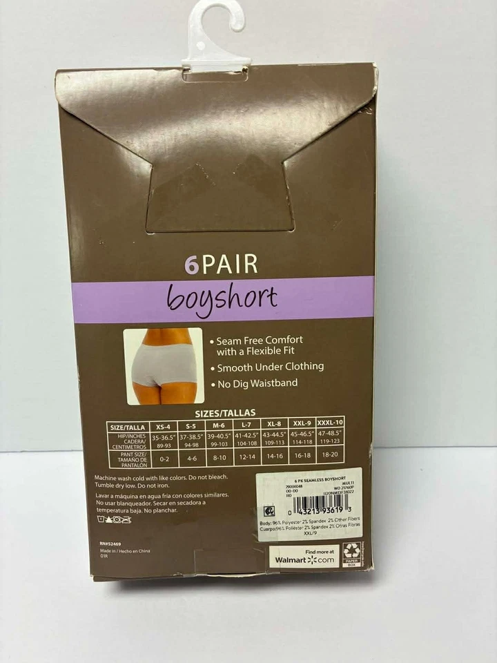 Женское мягкое эластичное нижнее белье для мальчиков Secret Treasures 6 пар размер XXL 9 - Изображение 2 из 2