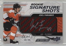 2023 Engrained 2023-24 Upper Deck Update Red Stick 58/99 Joel Farabee Auto 11jd