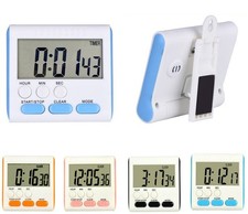 Magnetic LCD Digital Kitchen Timer Large Display Count Up/Down Loud Alarm Study