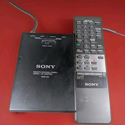 Sony RMR-D3 + RMT-D3 Fernbedienung Timer Digital I/O DAT + Optische / Cinch Kabel