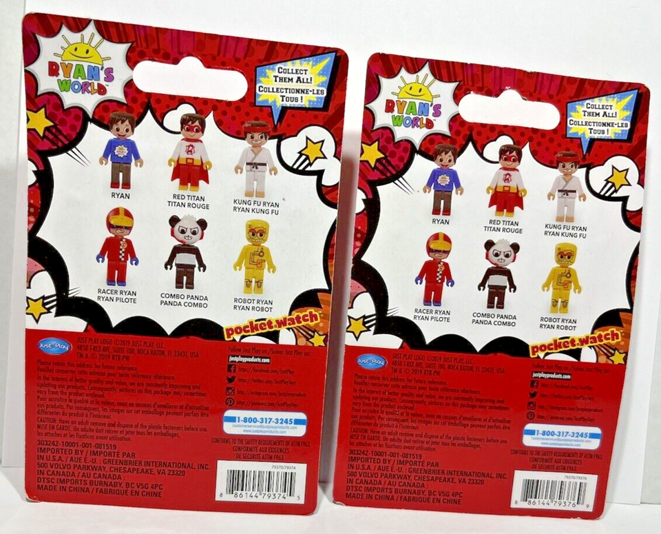 Ryans World Racer Ryan & Robot Ryan Mini Collectible Figures NEW ...