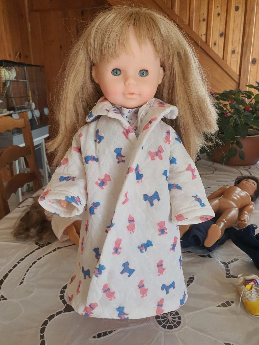 ensemble robe de chambre et chemise de nuit pour poup e de 55 cm