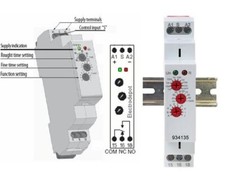 Single Shot Multi function Timer 12V to 240V Time Relay On Off delay, Pulse DIN