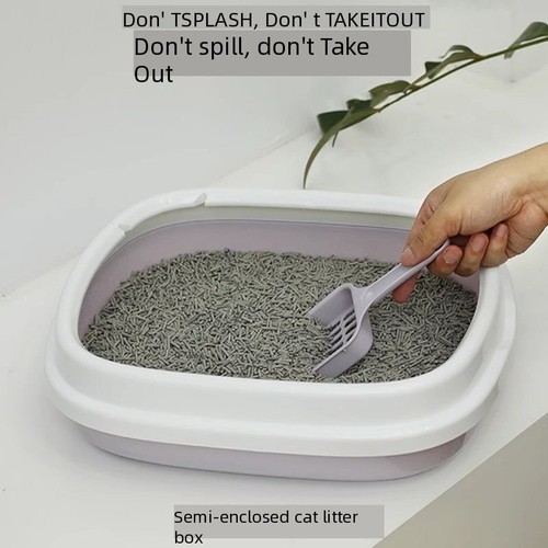 Extra Large Open Cat Litter Tray High Sided Deep Jumbo Rim Pan Box Loo Toilet UK - Picture 10 of 23