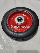 1 pc 6" Replacement Solid Hard Rubber Tire Wheel or Dolly Hand Cart Lawn Mower