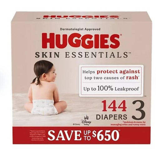 Huggies Skin Essentials Baby Diapers Size 1-6 - 第 8/17 張圖片