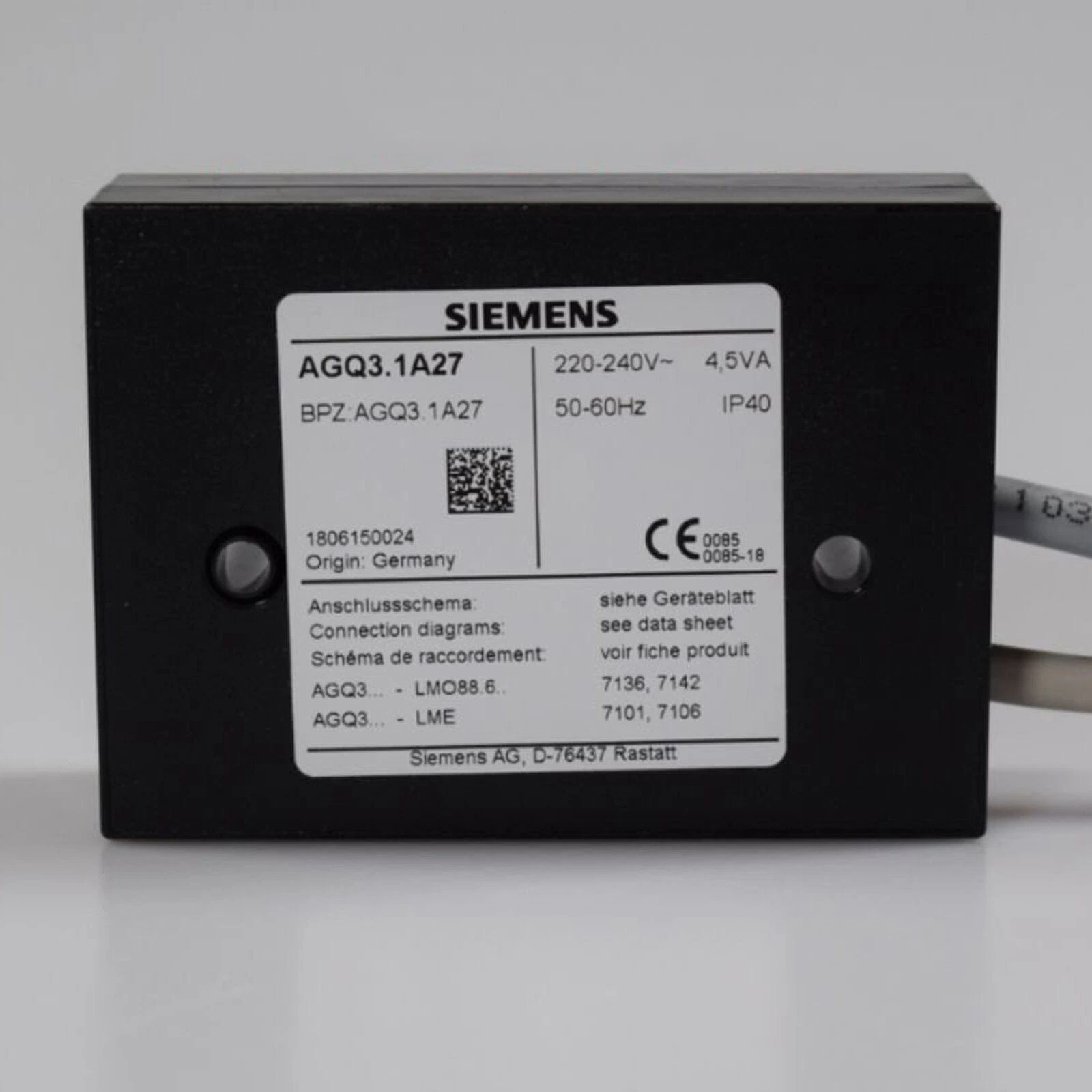 Siemens AGQ3.1A27 control box For oil burner controller New One-image