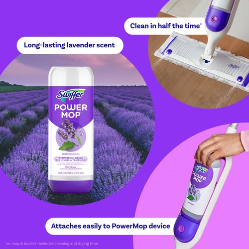 Tile, Vinyl, Laminate, Wood, Floor Cleaner, Lavender, 50.6oz - Picture 2 of 6