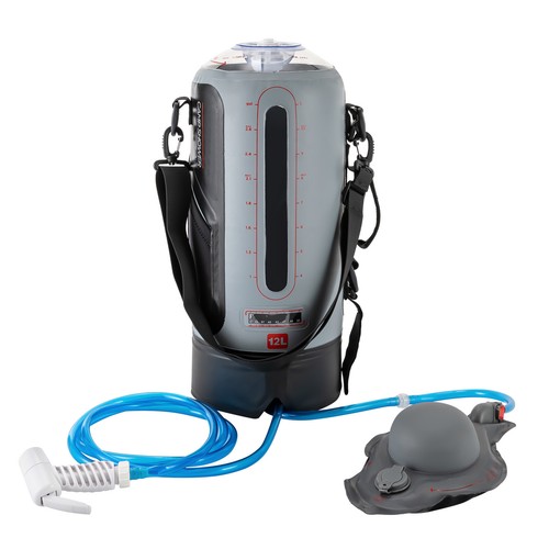 Doccia campeggio a pressione portatile 12L/3galloni campeggio borsa doccia riscaldamento solare - Foto 13 di 20