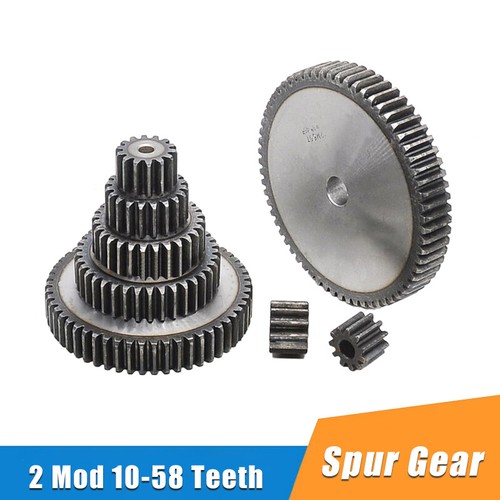 Modul 2 Stirnrad 10-58 Zähne Stirnräder 45# Stahl Zahnräder Zahnrad Dicke 20mm