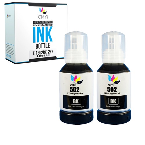 Butelki z atramentem uzupełniającym do Epson 502 Ecotank ET 15000 2760 2850 3830 4760 4850 4760 - Zdjęcie 3 z 96