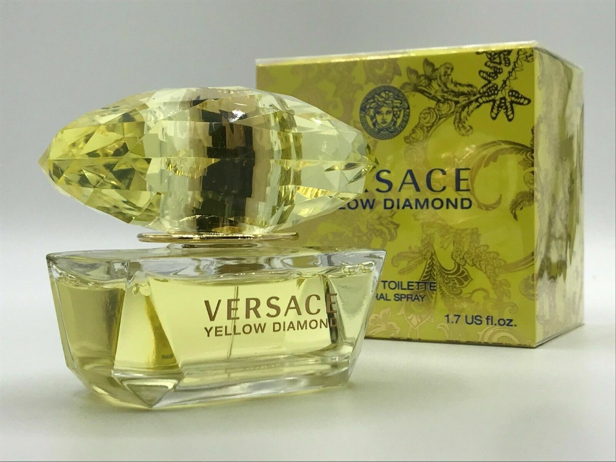 Versace Yellow Diamond Women Perfume Edt Spray 1.7 oz New In Box