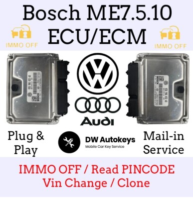 Bosch ME7.5.10 ECM ECU Mail-in IMMO OFF / PINCODE / VIN Change Service FAST
