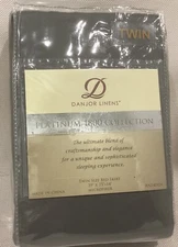 Twin Microfiber Bed Skirt, Danjor Linens Platinum 1800 Collection Gray  ~ NEW