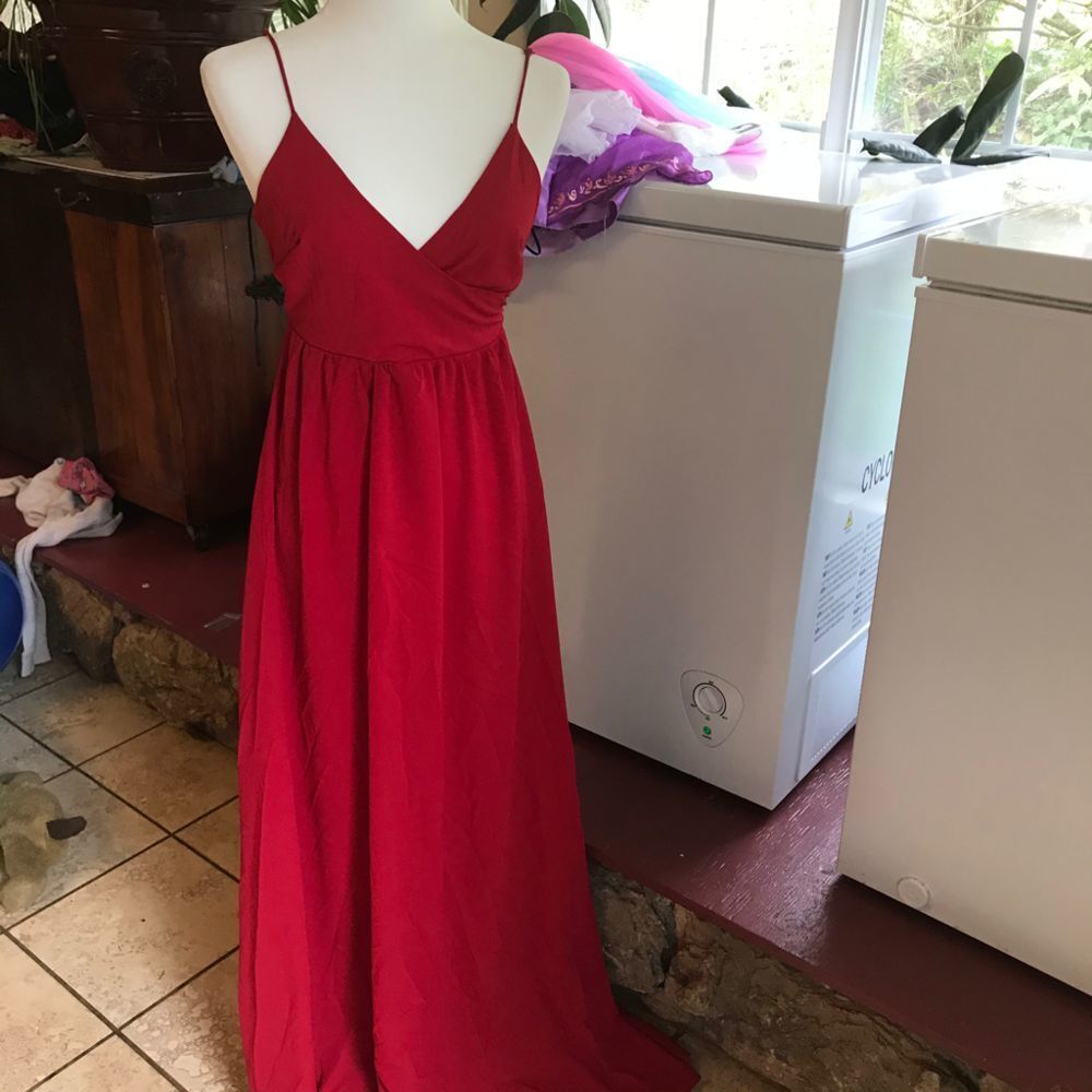 Love Blossoms Maxi Dress Red