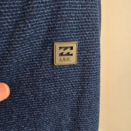 Billabong Felpa Uomo Blu Medio Beige Mezza Zip A/Div Surf Fleece Pullover - Foto 6 di 10