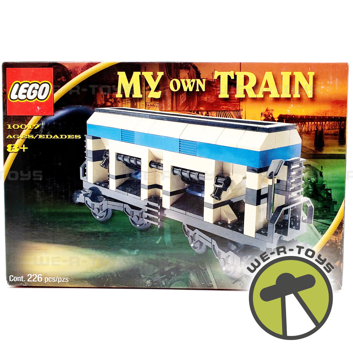 Lego 10017 My Own Train Hopper Wagon Car 226 Piece Building Block 