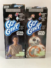 Lot of 2 2015 Yoplait Go Gurt Star Wars: The Force Awakens Boxes (Empty)