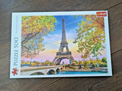 Trefl 500 Teile Puzzle Romantisches Paris Eiffelturm & Seine 48 x 34 cm