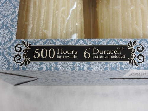 3 Pk Flameless LED Candles. Cream Colored. 5 Hr Timer. Real Wax. Unscented. - Picture 9 of 10