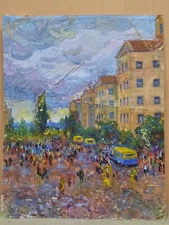 Ukrainian painting City by I. Horovy