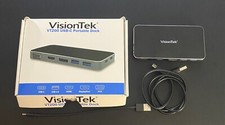 VisionTek VT200 USB-C Portable Dock with bonus USB to USB C cable