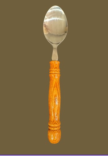 Wooden Handle Vintage Flatware Stainless Silverware Spoons Taiwan ROC 24 Pieces - 第 2/8 張圖片