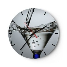 Horloge murale en verre