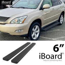 Running Board Step 6in Steel Black Fit Toyota Highlander (04-09 RX330) 01-07