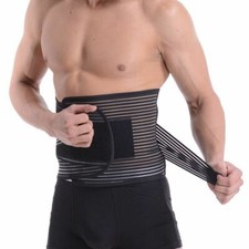 Lumbar Support Lower Back Brace Belt Postur Breathable Waist Trimmer Pain Relief