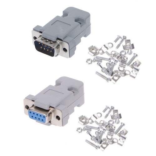 5Sets 9Pin Male/Female D-Sub Plug Solder Connector RS232 Serial DB9 for for