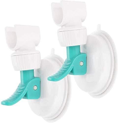 Adjustable Wall Attachable Shower Head Holder - Strong Suction Cup Vacuum Suc...