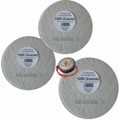 3x Filterpads 1000 Gang 2x Pack für das Better Brew MK4 Weinfilter Homebrew